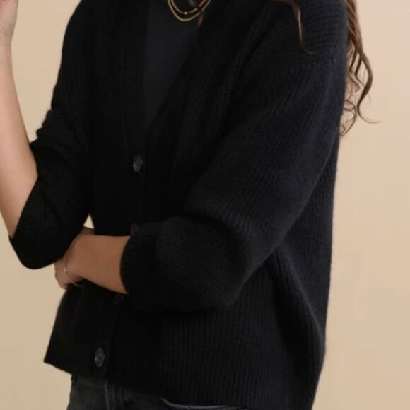 Jenni Kayne 100% Cashmere Cropped Cocoon Sweater - Picture 5 of 5